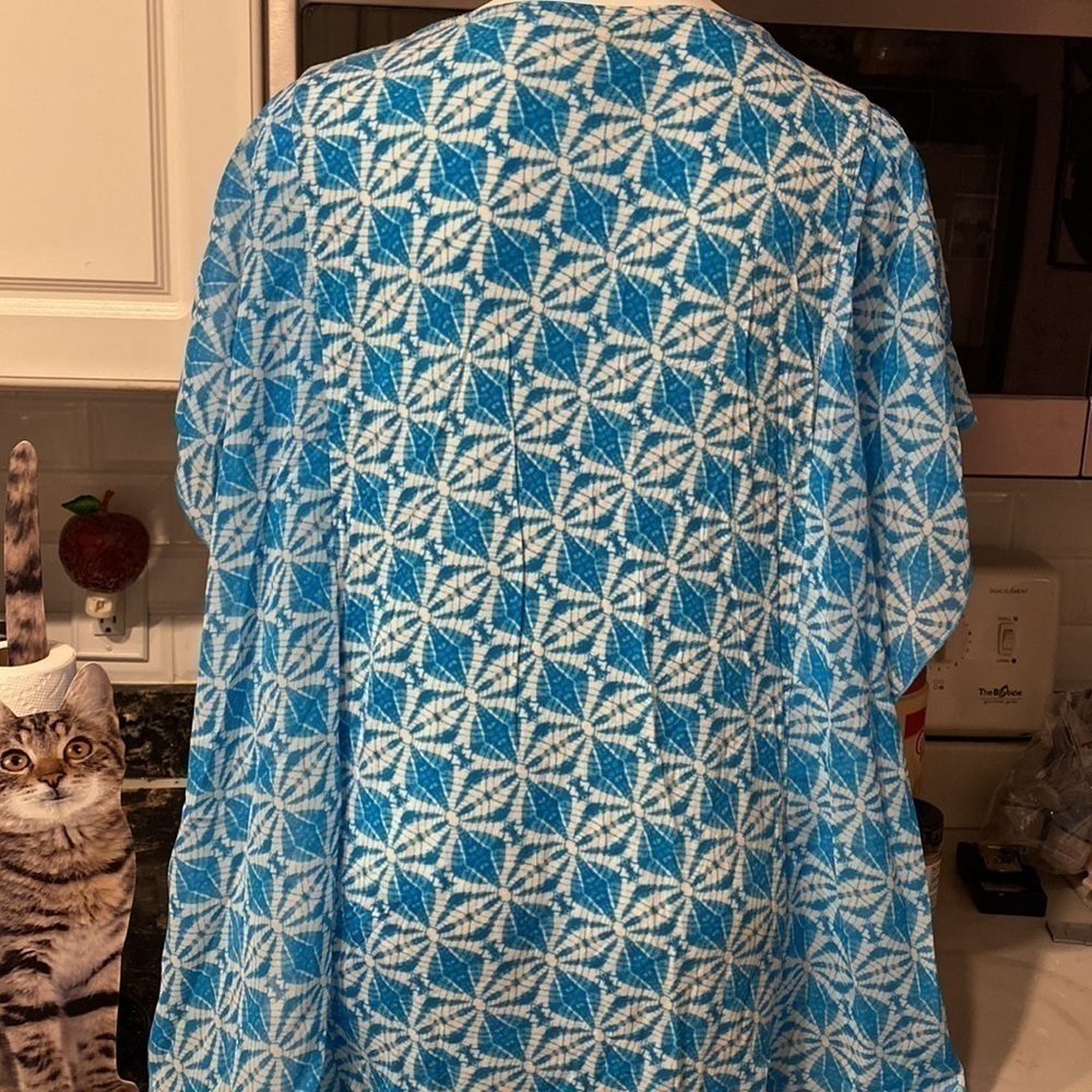 L womens Ruby Rd casual bat sleeve stretch plus size top 1X. Nice condition - Picture 4 of 5